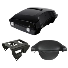 Razor Trunk Backrest + Solo Mount Fit For Harley Touring Glide 2009-2013 2012