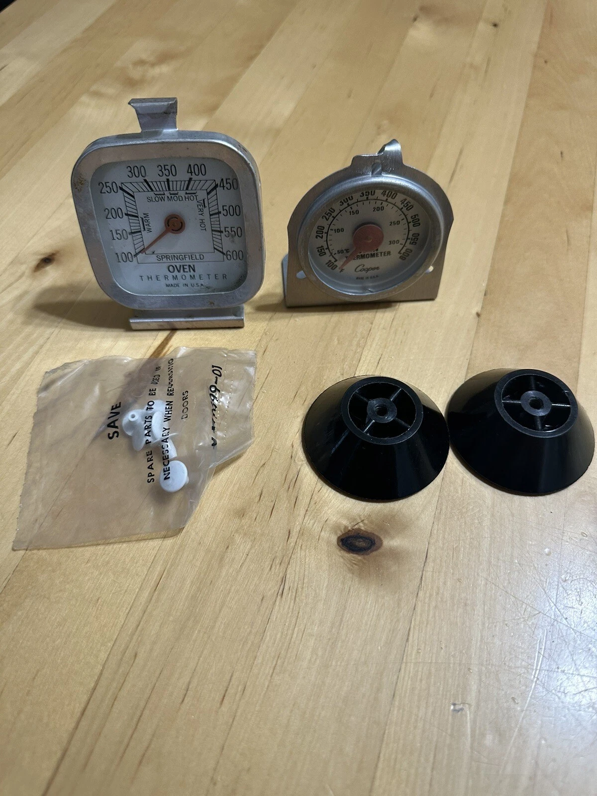 Vintage Oven Thermometers Springfield And Cooper With Spare Parts
