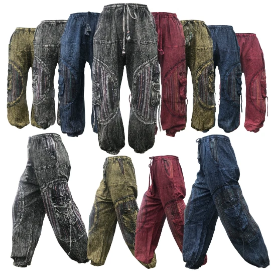 Harem Pants Aztec Patchwork Boho Hippie Yoga Festival Cotton Trousers Unisex
Opens in a new window o