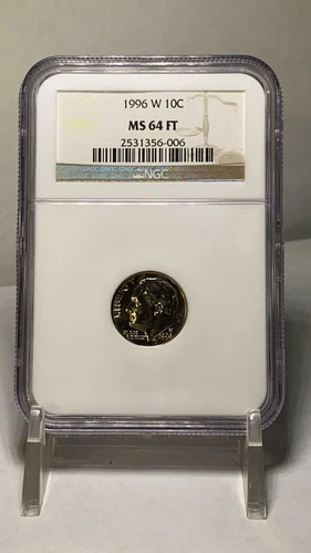 1996-W 10 Cents West Point Dime NGC MS 64 FT
