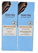 2 Pack Dead Sea Essentials Mud Clarifying Mask Minerals Vegan For Skin 3.4oz