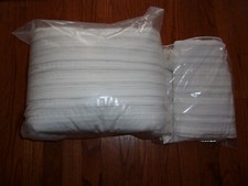 Hotel Collection Linen Fog Striped Full/Queen Coverlet  Euro Standard Shams