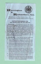 H&R Model 649, 650, 676 & 686 Owners Manual Reproduction