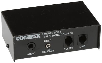 Comrex TCB-1 Telephone Audio Coupler Transmit/Receive Audio To/From POTS Line