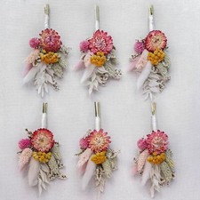 Miniature Dried Flower Bouquets Pack of 6 Colourful Dried Flower Bouquets bou...