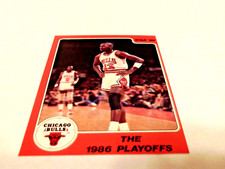 1986  STAR   MICHAEL  JORDAN   ROOKIE # 8   CUT  SHORT  1986  PLAYOFFS   NM + !!