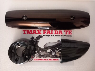 KIT HITZESCHUTZ AUSPUFF AUSPUFF TMAX 500 2008 2011 CARBON LOOK BRONZE