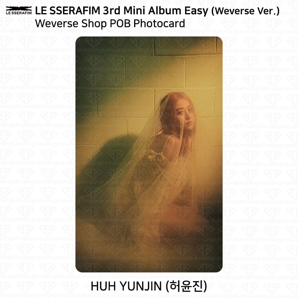 Le Sserafim 3rd Mini Album Easy Weverse Shop POB Photocard Le Sserafim 3rd Mini Album Easy Weverse Shop POB Photocard