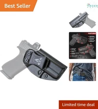 Black Optics Ready IWB Holster for Glock 43/43x/43x Mos Polymer All-Day Comfort