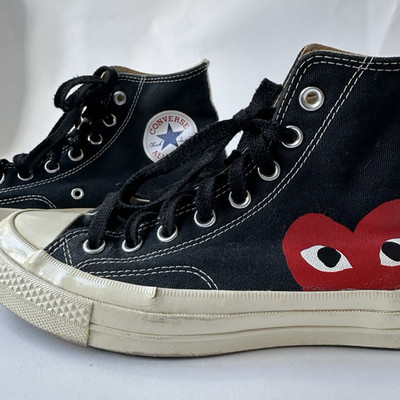 Converse Comme Des Garcons Play Chuck Taylor High Top Sneaker schwarz Herz