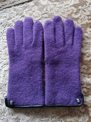Roeckl Handschuhe Gr7,5 Schurwolle NEU Lila