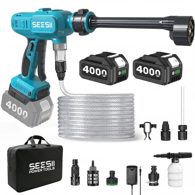 #ad #ad Cordless Portable Power Washer Electric Pressure Washer 2x4000mAh Battery Blue $180.94