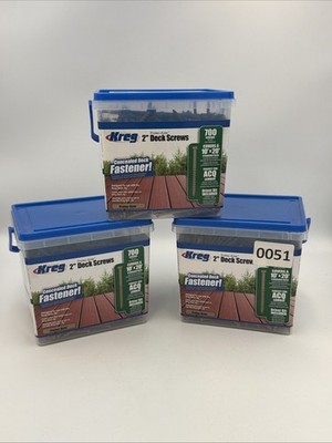 KREG Protec-Kote Deck Screws (lot of 3) SDK-C2W-700