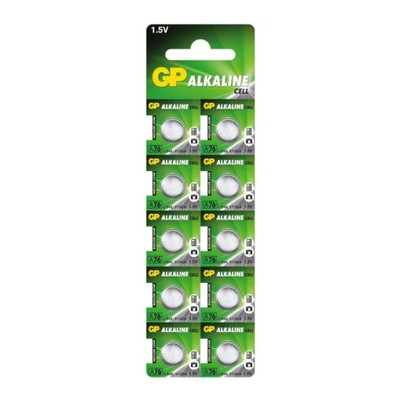 4891199015496 ALKALINE BATTERIES MINI GP A76/G13/LR44/157 GP Battery