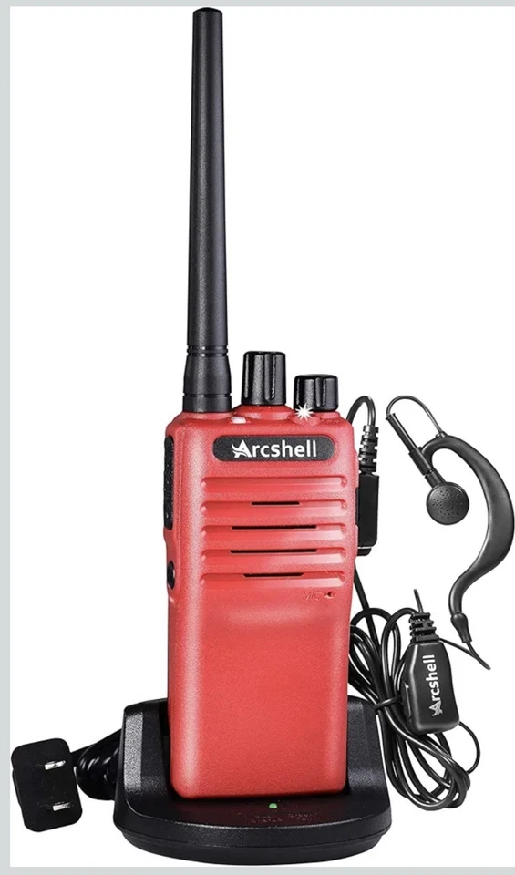 AR-7 UHF Two Way Radios With Two Handsets Charger Battery And Headphones. - Image 3 of 4