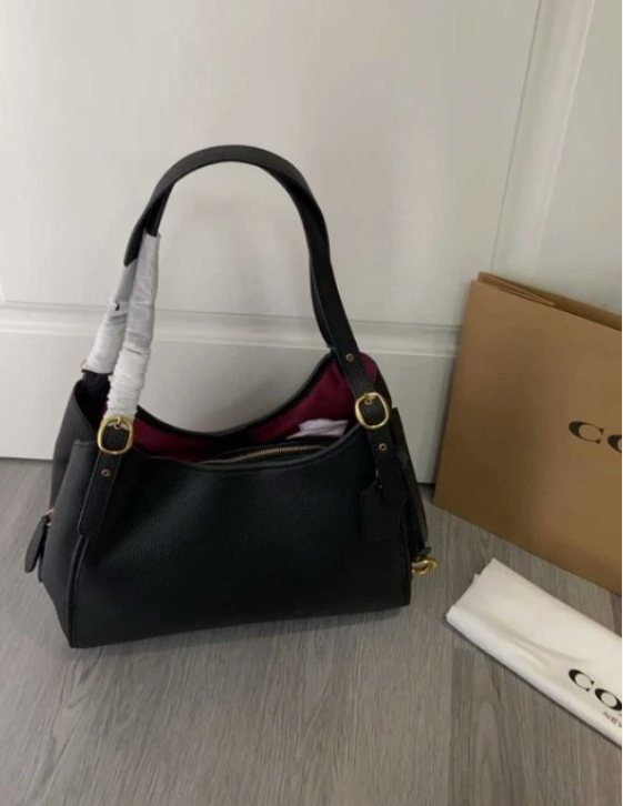 COACH C4824 Lori Shoulder Bag Black Women's Bags Outlet