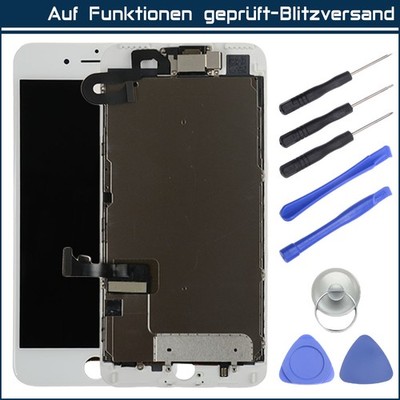 Display iPhone 7 Plus mit RETINA LCD Touch Screen Komplett Weiss Vormontiert