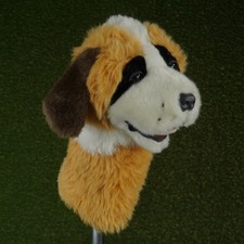 Daphne St. Bernard Driver Headcover Dog Puppy Orange / White / Brown LOOK