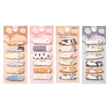 180Counts Kitten Index Labels 15x45mm Adhesive Index Tabs Writable Index Sticker