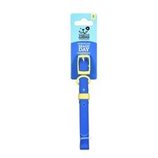 NWT Wags & Wiggles Waterproof PVC Dog Collar Large Blue 17-21" Beach Bath Lake