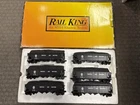 + MTH O RailKing Norfolk and Western 4-Bay Hopper w/ Coal Load 6 Car Set 30-7536