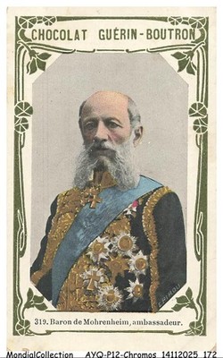 AYQP12-1433-CHROMOS - Schokolade Guérin Boutron - Baron von Mohrenheim Botschaft