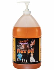Sammy's Shiny Coat Flax Oil for Horses, Pure Flaxseed Oil for Horse, Rich in ...