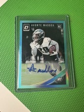 2018 Donruss Optic Avonte Maddox Rookies Auto RC Blue #/75 Eagles