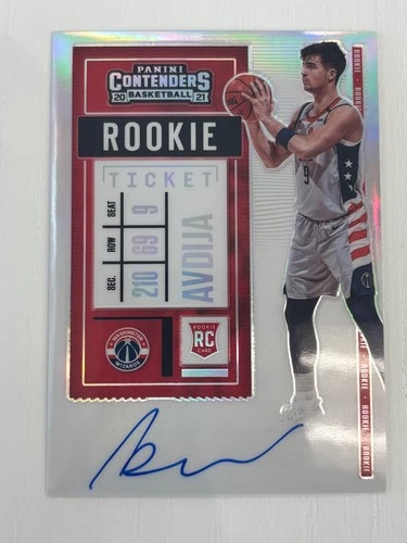 2020-21 Panini Contenders Rookie Ticket Auto Deni Avdija Silver Prizm #137