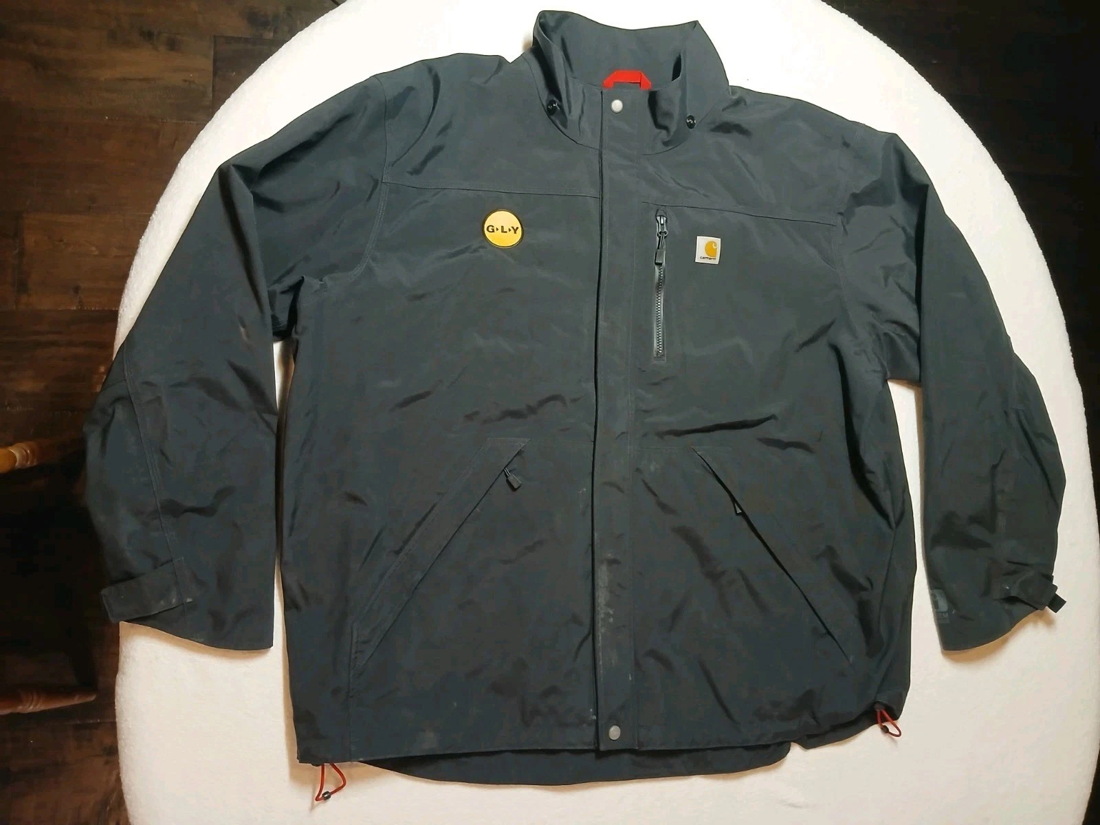 Carhartt Storm Defender Shoreline Jacket No Hood Mens 3XLT Black Waterproof J162