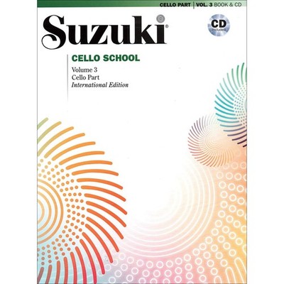 Suzuki Cello School, Volume 3, book with CD - International Edition