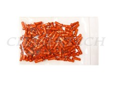 MTB Road BMX Bike 7075 Alloy Spoke Nipples 2.0mm 14G 1/2" 100 Pcs Reddish Orange