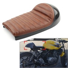 Sedile retrò base cuscino vintage scrambler sella cafe racer marrone