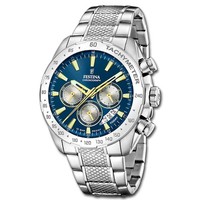 Festina Herrenuhr Edelstahl Silber Timeless Chronograph Armbanduhr UF20668/5