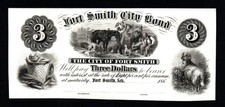 RARE PROOF The City of Fort Smith, Arkansas 186x $3 Broken Bank Note!