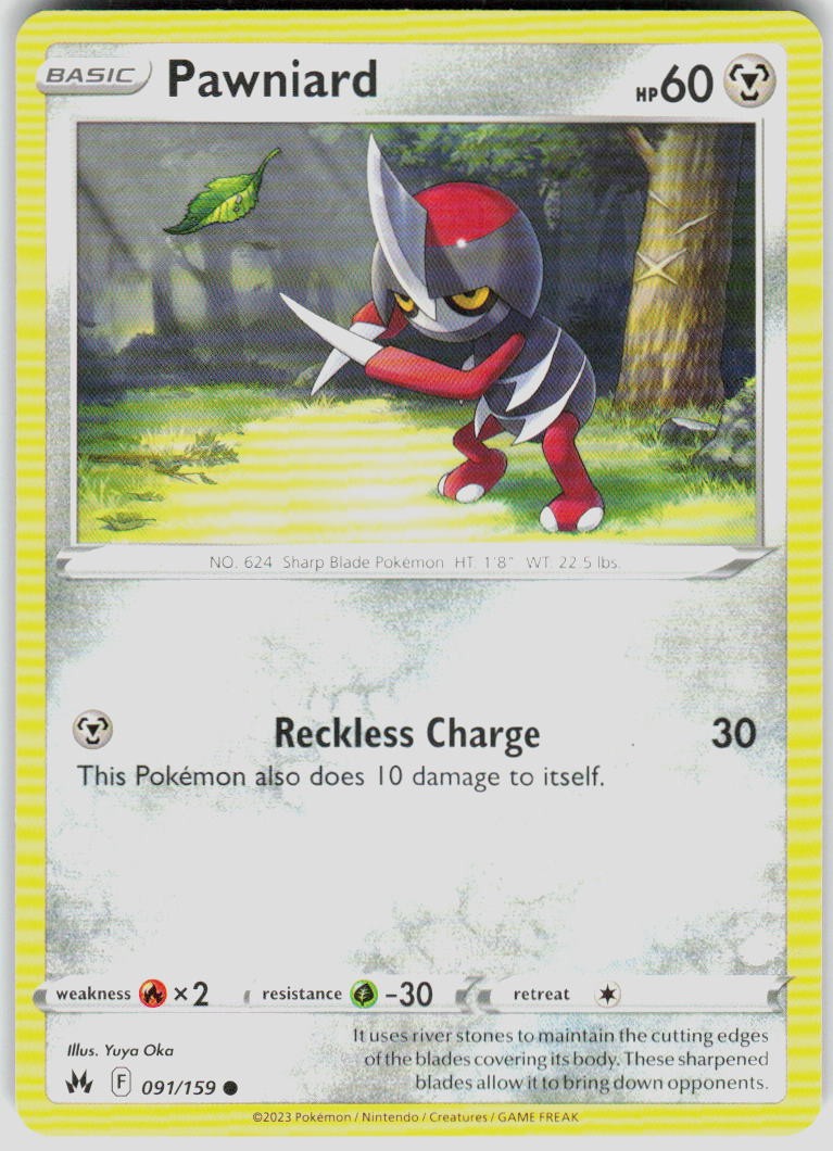 Pawniard 91 091/159 SWSH: Crown Zenith Pokemon