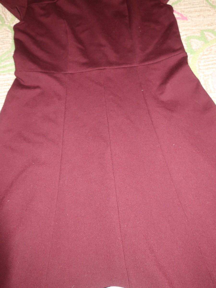 Ann Taylor Burgundy Dress - Size 2 | eBay