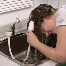 Push On BATHTUB MIXER SHOWER HEAD SET Single Attachment for Bath Taps Hose Spray