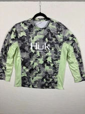 Huk Performance Fishing Long Sleeve Camo Shirt – Size Large