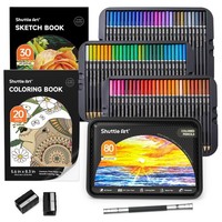 Buntstifte Set 80 Farben Mit Malbuch Spitzer VerläNgerer Eisenbox FüR KüNstler