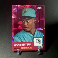 2022 Topps Chrome Platinum #407 Edgar Renteria Red Atomic Refractor /100