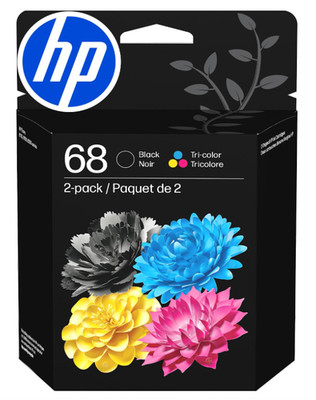 HP 68 Black/Tri-Color Ink Cartridges 2-Pack | 6L6S2TN