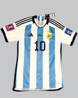 Lionel Messi Signed Argentina 22 World Cup Final Jersey Beckett Witnessed