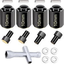 Brass Hex Extension for TRX4M 10Mm Wheel Hex Hubs Offset Spacers for RC Crawler