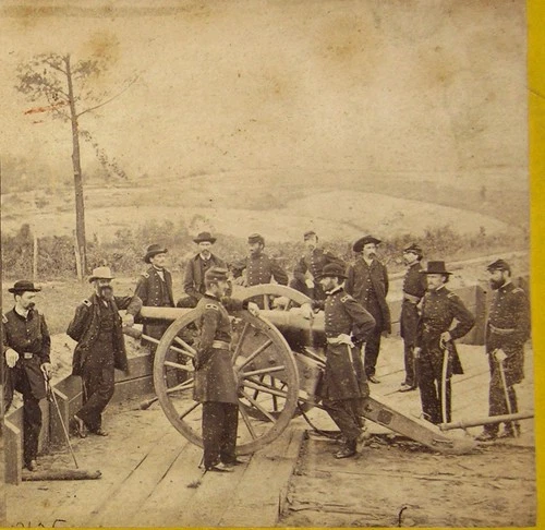 1864 CIVIL WAR UNION GENERAL WILLIAM TECUMSEH SHERMAN STEREOVIEW PHOTO By BRADY