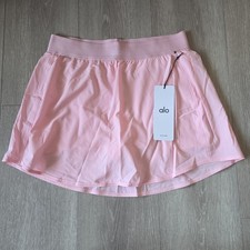 Alo Yoga Match Point Tennis Skirt Size XXS Marshmallow Pink