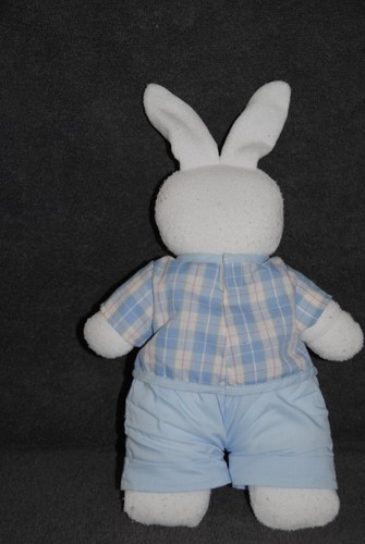 🍀Peluche Doudou Lapin Blanc Eponge KLORANE J'aime Les Calins Ancien Modèle - Picture 2 of 4