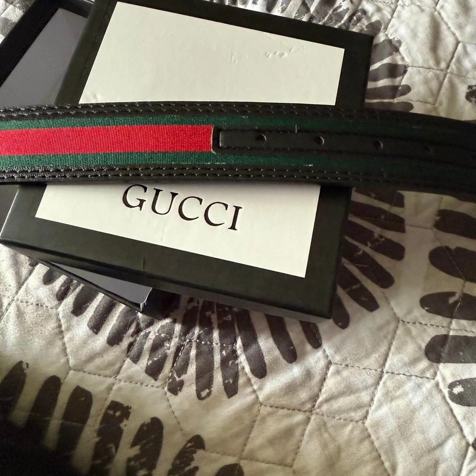 Gucci Matte Black "GG" Buckle Women's Belt - Image 4 of 4