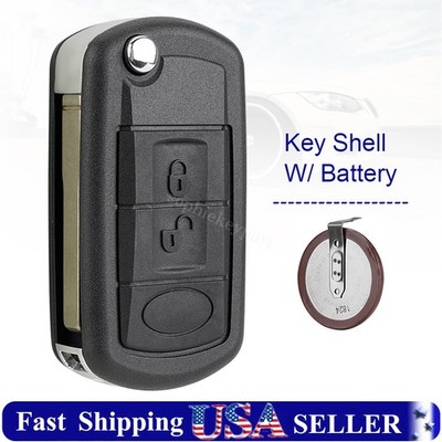 For Land Rover LR3 Range Rover Sport 2005-2011 Remote key Fob Shell + Battery