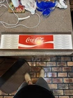 Vintage ENJOY Coca Cola COKE Metal Advertising Soda Sign Tin Display Panel